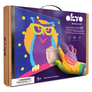 Okto Sensory Art Clay Color By Number Kit - Owl